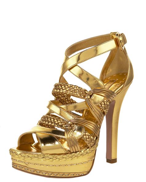 prada gold strappy sandals|Prada denim sandals.